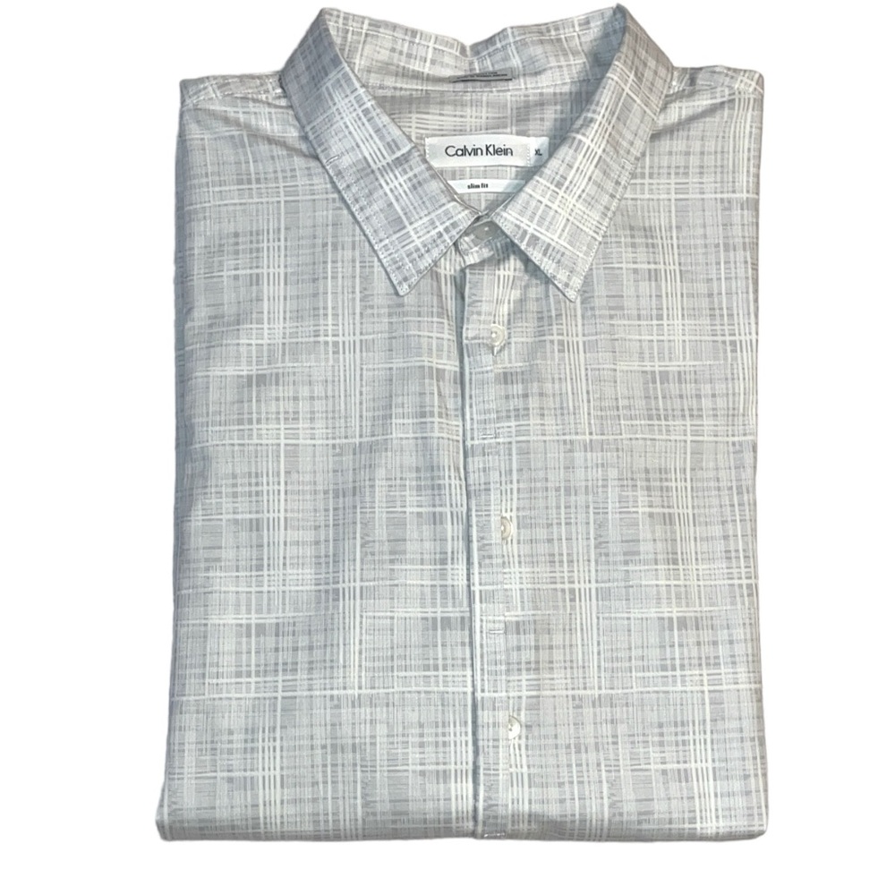 Calvin Klein Slim Fit Button Down Shirt Size XL